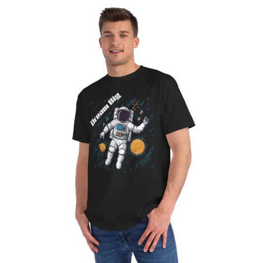 Dream Big with Organic Cotton Astronaut Tee - Black / s T-shirt