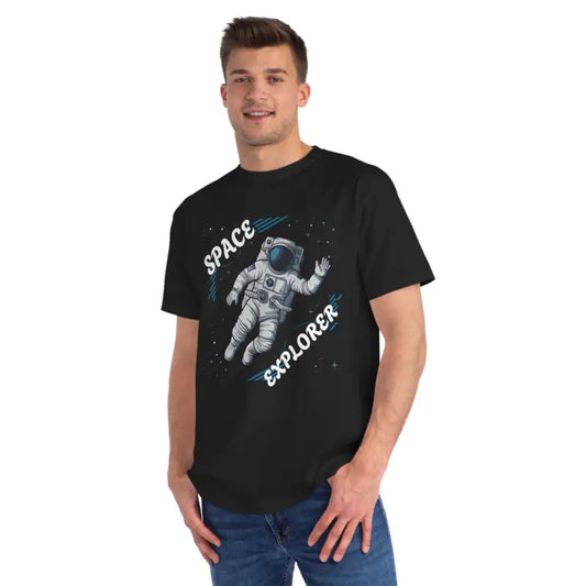 Explore the Cosmos in Certified-organic Space T-shirt - Black / s T-shirt