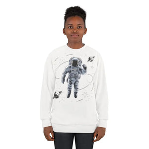 Astronaut in Space Sweatshirt Unisex Crewneck - Dipaliz - Sweatshirts