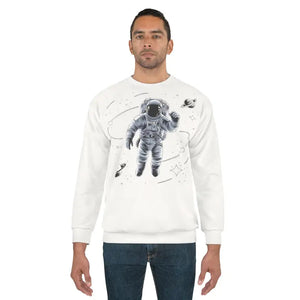 Astronaut in Space Sweatshirt Unisex Crewneck - Dipaliz - Sweatshirts