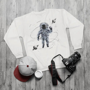 Astronaut in Space Sweatshirt Unisex Crewneck - Dipaliz - Sweatshirts