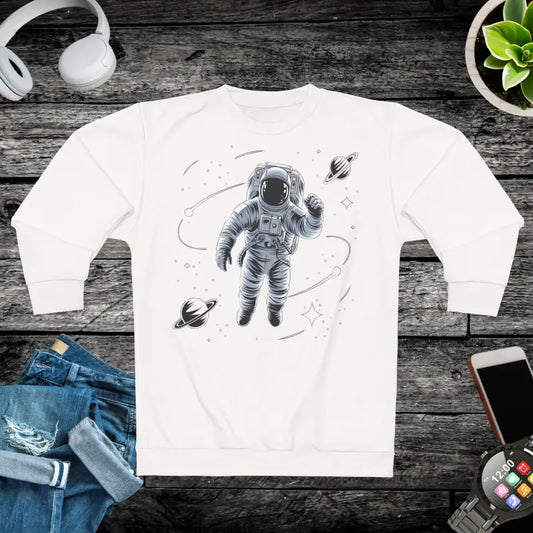 Blast off in Style: Epic Astronaut Sweatshirt Adventure - Xs All Over Prints