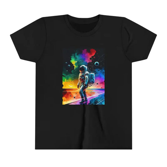 Space-ready Short Sleeve Tee for Kids in Comfy Cotton - Black / s Clothes