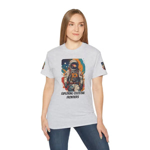 Astronaut T-shirt - Vibrant Paint Splash Design - Dipaliz - T-shirts