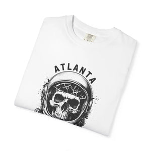 Atlanta Skull Astronaut T-shirt, Space Helmet Skyline Graphic Tee - T-shirts