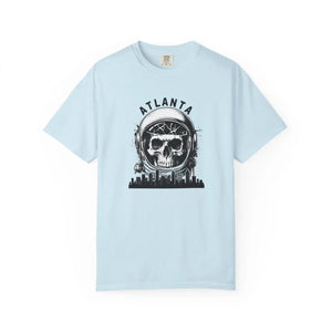 Atlanta Skull Astronaut T-shirt, Space Helmet Skyline Graphic Tee - T-shirts