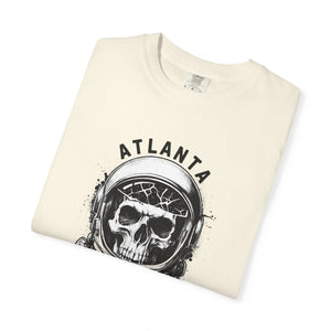 Atlanta Skull Astronaut T-shirt, Space Helmet Skyline Graphic Tee - T-shirts