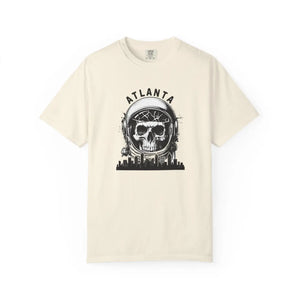 Atlanta Skull Astronaut T-shirt, Space Helmet Skyline Graphic Tee - T-shirts