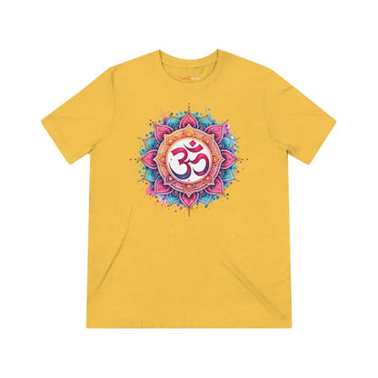 Achieve Meditative Style with Premium Aum Triblend Tee - T-shirt