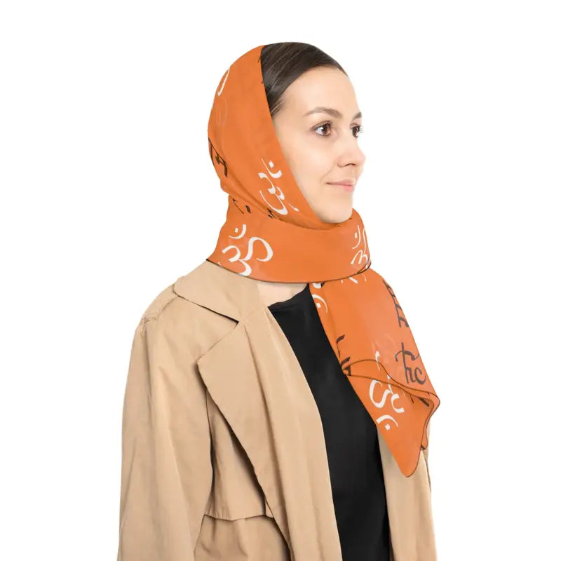 Elevate your Style with Aum Pattern Poly Scarf Collection - Accessories