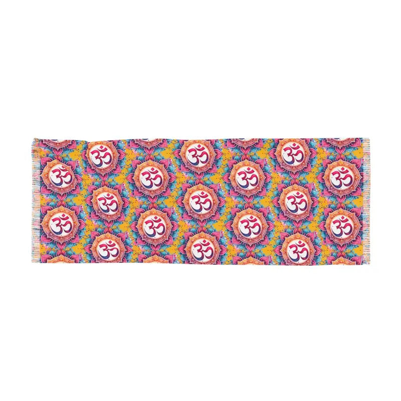 Unleash Style with the Aum Pattern Scarf - 27’’ × 73’’