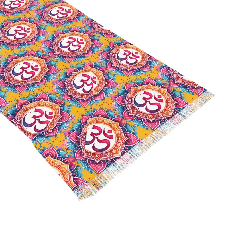 Unleash Style with the Aum Pattern Scarf - 27’’ × 73’’