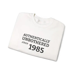 Authentically Unbothered Cotton-poly Blend Crewneck - Dipaliz - Sweatshirts