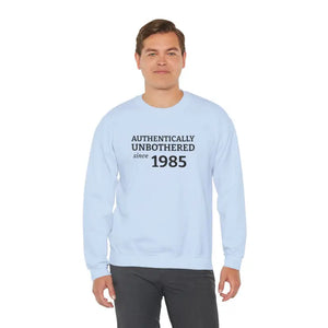 Authentically Unbothered Cotton-poly Blend Crewneck - Dipaliz - Sweatshirts