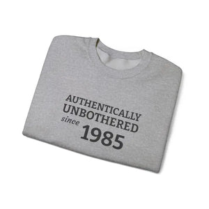 Authentically Unbothered Cotton-poly Blend Crewneck - Dipaliz - Sweatshirts