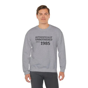 Authentically Unbothered Cotton-poly Blend Crewneck - Dipaliz - Sweatshirts