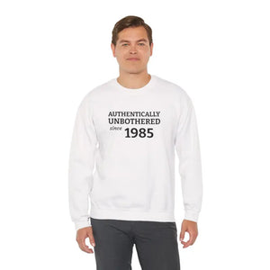 Authentically Unbothered Cotton-poly Blend Crewneck - Dipaliz - Sweatshirts