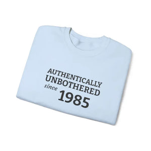 Authentically Unbothered Cotton-poly Blend Crewneck - Dipaliz - Sweatshirts