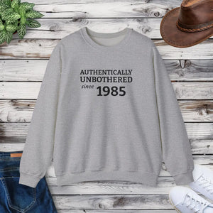 Authentically Unbothered Crewneck - Cotton-poly Blend - Dipaliz - s / Sport Grey - Sweatshirt