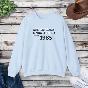 Authentically Unbothered Cotton-poly Blend Crewneck - Dipaliz - s / Light Blue - Sweatshirts