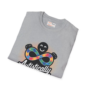 Soft Autistically Awesome Unisex Tee - Cotton - Dipaliz - T-shirts - Xs
