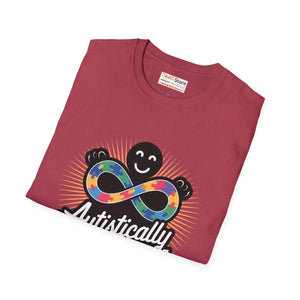 Soft Autistically Awesome Unisex Tee - Cotton - Dipaliz - T-shirts - Xs