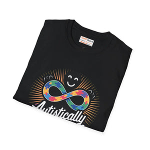 Soft Autistically Awesome Unisex Tee - Cotton - Dipaliz - T-shirts - Xs