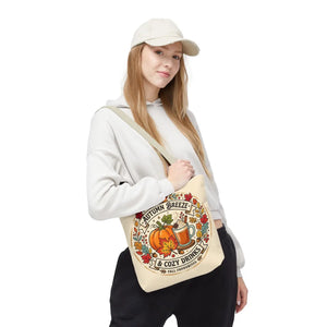 Autumn Breeze Tote Bag, Pumpkin & Cozy Drinks Fall Market - Bags