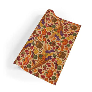 Smooth Satin Finish Cozy Autumn Wrapping Paper - Dipaliz