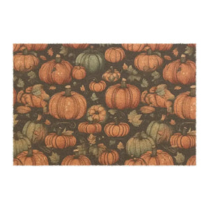 Halloween Pumpkins Doormat Bold Seasonal Entryway Decor - Dipaliz - 24’’ x 16’’ - Door Mats