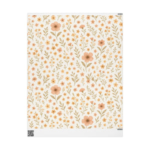 Vibrant Autumn Floral Wrapping – Eco-friendly - Dipaliz - Paper