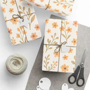 Vibrant Autumn Floral Wrapping – Eco-friendly - Dipaliz - Paper