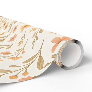 Vibrant Autumn Floral Wrapping Paper Eco Friendly Gift Wrap Dipaliz