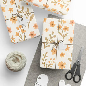Vibrant Autumn Floral Wrapping Paper Eco Friendly Gift Wrap Dipaliz - 30’’ x 180’’ / Glossy