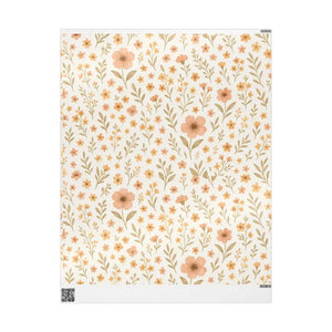 Vibrant Autumn Floral Wrapping Paper Eco Friendly Gift Wrap Dipaliz - 30’’ x 36’’ / Glossy