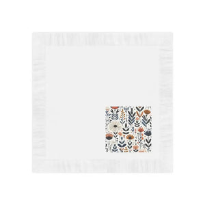 Paper Napkins - Vibrant Autumn Flowers Coined Edge - Dipaliz