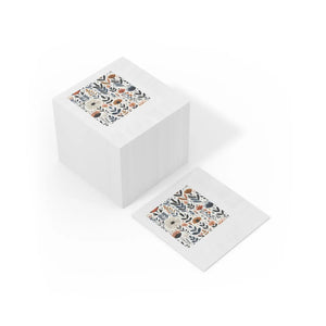 Vibrant Autumn Flowers Napkins – Coined Edge - Dipaliz - Paper