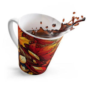 Autumn Foliage Latte Mug - Stylish Women’s Fashion Coffee Cup - Dipaliz - 12oz - Mugs