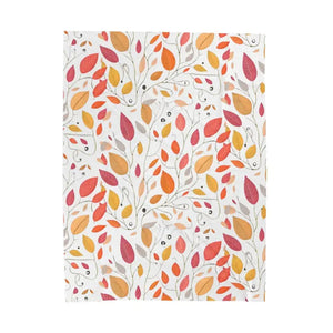 Colorful Fall Foliage Velveteen Plush Blanket - Cozy Fashion - Dipaliz - Blankets