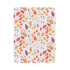 Colorful Fall Foliage Velveteen Plush Blanket - Cozy Fashion - Dipaliz - Blankets