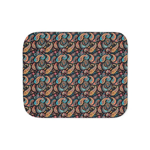 Autumn Foliage Sherpa Blanket Two Colors Cozy Luxury - Dipaliz - Blankets