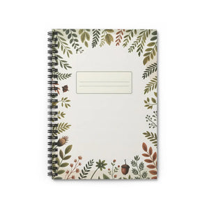 Autumn Foliage Spiral Notebook - Lined Fall Journal - Dipaliz - Journals