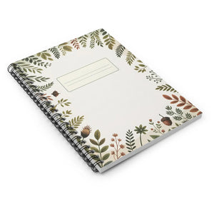 Autumn Foliage Spiral Notebook - Lined Fall Journal - Dipaliz - Journals