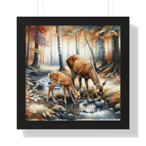 Autumn Forest Framed – Peaceful Retreat - Dipaliz - Posters Prints & Visual Artwork