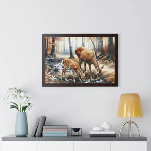 Autumn Forest Framed Poster - Peaceful Retreat Wall Art - Dipaliz - Posters Prints & Visual Artwork