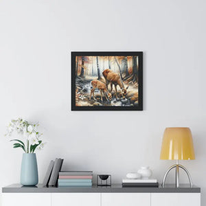 Autumn Forest Framed Poster - Peaceful Retreat Wall Art - Dipaliz - Posters Prints & Visual Artwork