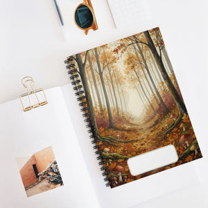 Autumn Forest Spiral Notebook – Ruled Journal - Dipaliz - Journals