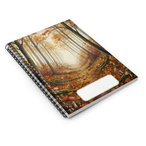 Autumn Forest Spiral Notebook – Ruled Journal - Dipaliz - Journals
