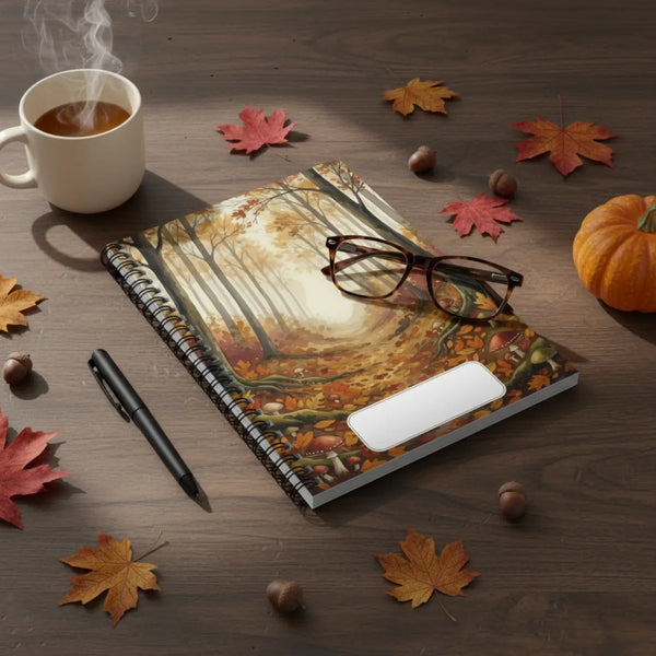 Autumn Forest Spiral Notebook – Ruled Journal - Dipaliz - Journals