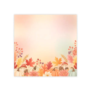 Autumn Harvest Note Pad - Fall Floral Design - Dipaliz - Paper Products